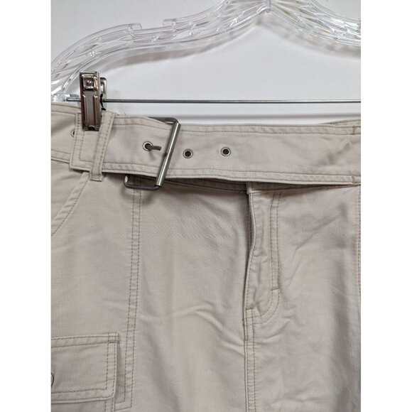 UnionBay Khaki Tan Modest Skirt Size 12 Side Slit Straight Juniors - Picture 2 of 7